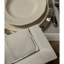 Lina 4 Kişilik Amerikan Servis & Peçete Gümüş