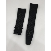 Iwc Uyumlu Siyah Silikon Saat Kordonu 22mm