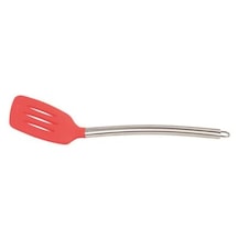 Epinox Profesyonel Çelik Saplı Silikon Spatula Kırmızı Ss-35k