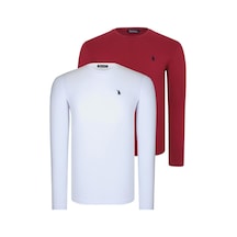 İkili Set T8588 Dewberry Yuvarlak Yaka Erkek Sweatshırt-beyaz-bordo Beyaz-bordo İkili Set T8588 Dewberry Yuvarlak Yaka Erkek Sweatshırt-beyaz-bordo Beyaz-bordo