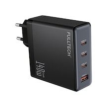 Fulltech Fc68 140w Gan Hızlı Şarj Adaptörü 1x Usb-a + 3x Usb-c Port Pd Süper Hızlı Laptop Ve Tel