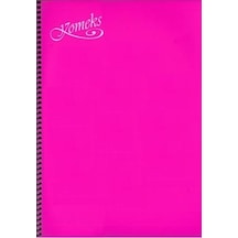 Komeks Spiralli Defter Plastik Kapak Kareli 60 Yp A4 Pembe