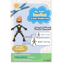 Superhero Temalı Özel İsminiz Yazılı Okul Etiketi Diğer Superhero Temalı Özel İsminiz Yazılı Okul Etiketi Diğer