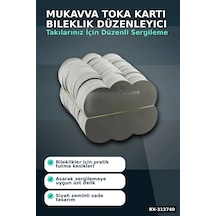 Mukavva Bileklik Toka Kartı 6.5x7.5 Cm 200 Adet Balya Takı Düzenleyici Organizer Bx-313740 Renkli