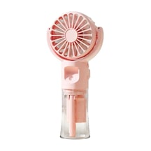 Mini El Fanı-04 F4 Su Damlacık Püskürtmeli Pembe