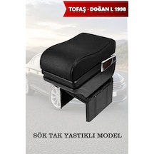 Tofas Dogan L 1998 Uyumlu Bardaklıklı Siyah Renk Lüks Tip Kol Dayama Küllüklü