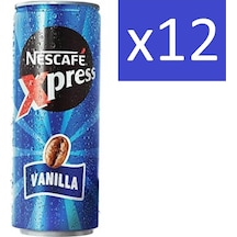 Nescafe xpress Vanilla / Vanilya Original Soğuk Kahve 250 ML x 12 Adet