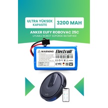 Eufy Robovac 25c Uyumlu Batarya Ultra Yüksek Kapasite 3200mah