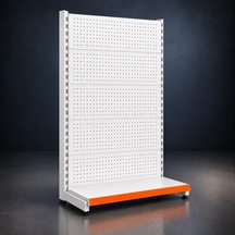 Hırdavat Rafı Ekonomik Tekli Duvar Ünitesi-bazasız H:220 Cm 40x75 Cm-antrasit Gri Çok Renkli