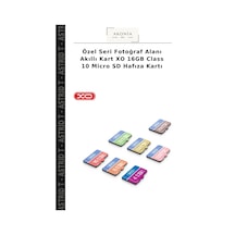 Özel Seri Fotoğraf Alanı Akıllı Kart Xo 16gb Class 10 Micro Sd Hafıza Kartı