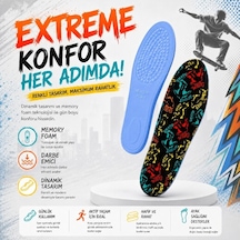 Blackflex Urban Ride Memory Foam Darbe Emici Digital Baskılı Hafızalı Erkek İç Tabanlık