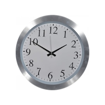 Time Gold Metal Çerçeve Duvar Saati Çap 46 Cm Altın