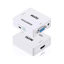 Vga To Hdmi Full Hd 1080P Görüntü Ve Ses Dönüştürücü Çevirici Vga