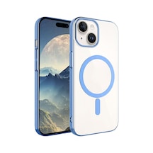 Apple Uyumlu iPhone 15 Plus Kılıf Zore Wireless Şarj Özellikli Pixel Magsafe Kapak