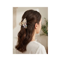 Çiçekli Kelebekli Saç Tokası Pembe - 903061732 Pembe