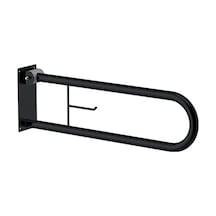 Dibanyo Mafsallı Tutunma Barı Kağıtlıklı Siyah