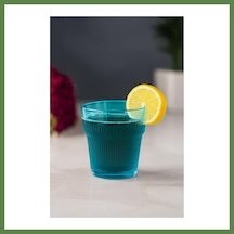 Bezos Akrilik Aquamarin Tekli Kısa Bardak & Su Meşrubat Kahve Yanı Bardağı 300 Ml Cam Değildir Hb006
