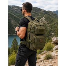 Anadolu Tactical 45l Taktik Sırt Çantası Haki Geniş Hacimli Çok Bölmeli Askeri Kamp Outdoor Çantası