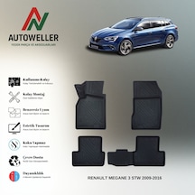 Renault Megane 3 2009-2016 Uyumlu Havuzlu Oto Paspas Station Wagon