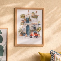 Deco Lemon Cafe Duvar Panosu - Renkli - 30x40 Cm Standart