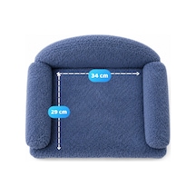 Reyo Pet Peluş Kedi Koltuğu Kedi Kanepesi Kedi Yatağı Evcil Hayvan Dinlenme Koltuğu Rahat Kedi Sofa Yatağı 45 x 33 x 25 CM Lacivert