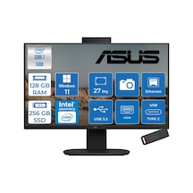 Asus V470VAK-C716512B0DP36 Core 7 240H 128 GB 256 GB SSD 27" W11P AIO Masaüstü Bilgisayar