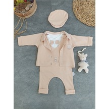 Vizon Rengi Kız Erkek Bebek Takımı - Oyuncaklı & Şapkalı 5'li Set - Altınbaşak - Pamuklu Ten Rengi Vizon Rengi Kız Erkek Bebek Takımı - Oyuncaklı & Şapkalı 5'li Set - Altınbaşak - Pamuklu Ten Rengi