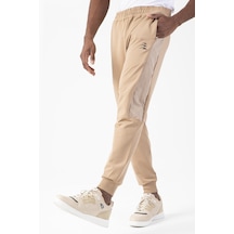 Maraton Sportswear Regular Erkek Ribana Paça Basic Açık Vizon Eşofman Altı 21825-açık Vizon Açık Vizon