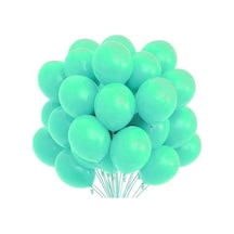 Mint Yeşil Pastel Balon 20 Adet Renkli