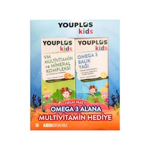 Youplus Kids Omega 3 Balık Yağı 150 Ml + Kids Vm 150 Ml Kofre