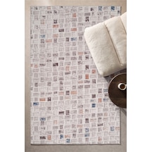 Villadia Home Textile Modern Desen Emboss Baskılı Dekoratif Kaymaz Taban Yıkanabilir Halı Yolluk Elit Şık Salon Oturma Odası Mutfak Koridor Antre Yatak Odası Halısı Yolluk Vdht4051multi Vdh4051multi