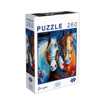 Ca Games Puzzle 260 Parça Atlar 6003