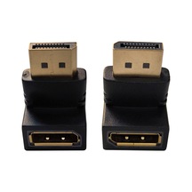 Display Port L Tipi 90 Derece Dişi Erkek Çevirici 2'li Set