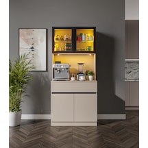 Viona Kum Beji Mini Komple Mdf Led Aydınlatmalı Kahve Köşesi Bej Viona Kum Beji Mini Komple Mdf Led Aydınlatmalı Kahve Köşesi Bej