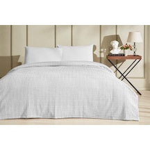 Battaniye Trendy Art Deco Grı Tek Kişilik Y