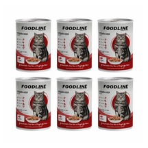 Foodline Biftekli Yetişkin Kedi Konservesi 6 x 400 G
