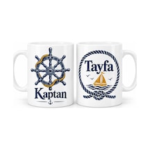 Bezos Kaptan Ve Tayfa 2'li Porselen Kupa Seti - Model 499 Dlra