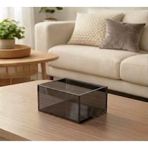 Tr Çok Amaçlı Transparan Füme Pleksi Kutu 20cm X 15cm X 10cm Genel