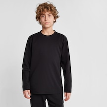 Lescon Siyah Çocuk Uzun Kol T-shirt 25s-3261-25n