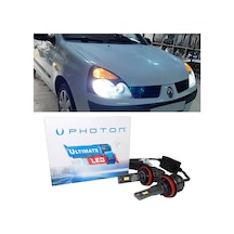 Renault Clio 2 Led Xenon Uzun Far Ampulü H1 Ultimate 9500 Lumens Yeni Seri Beyaz 2002-2006