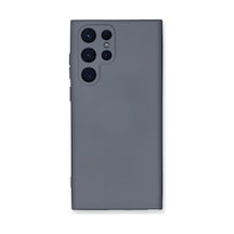 Samsung Galaxy S24 Ultra Kılıf Nano İçi Kadife Silikon - Gri Çok Renkli