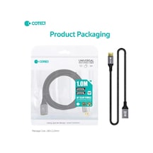 Erkek Displayport To Dişi Displayport Uzatma Kablosu 1 Metre - 8k 60hz / 4k 165hz Dp 1.4 Dönüştürücü