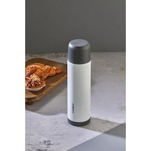 Cooker Ckr2001 Trend 0,50 Lt Çelik Çift Katlı Termos Beyaz Beyaz