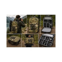Att Photo Bag Kamuflaj Fotoğrafçılık Ve Kamera Ekipman Çantası Laptop, Dslr, Lens Ve Tripod Uyumlu