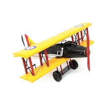 Dekoratif Metal Uçak Çift Kanatlı Vintage Ev Ofis Hediyelik Arbltgswkrwu03ı9v93