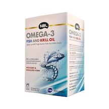 Omega-3 Fish And Krill Oil, 50 Kapsül, Balık Ve Kril Yağı