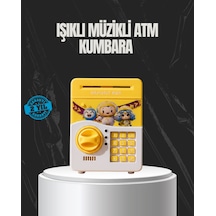Sarı Renk Para Çeken Şifreli Çocuk Kumbarası