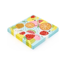 Excellentt Houseware Meyve Baskılı 16'lı Peçete - Asorti - 33x33 Cm Renkli