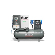 R.m.d Kompresör 10 Hp 500 Lt Depo Üstü İnvertörlü Vidalı Hava Kompresör Seti