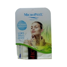 Micro Peel İpek Karma Cilt İçin Banyo Kesesi Beyaz 16x25Cm